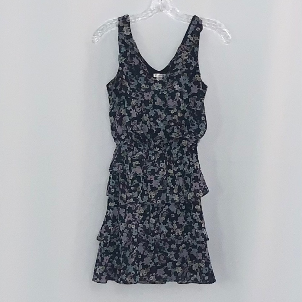 Xhilaration Sleeveless Navy Floral Dress